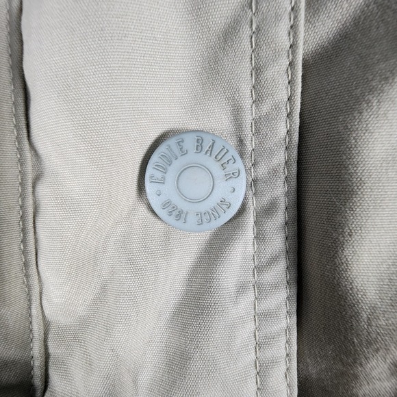 Eddie Bauer Wool Lined Mountain Parka Beige Utility‎ Chore Coat Women's Medium - Picture 5 of 9